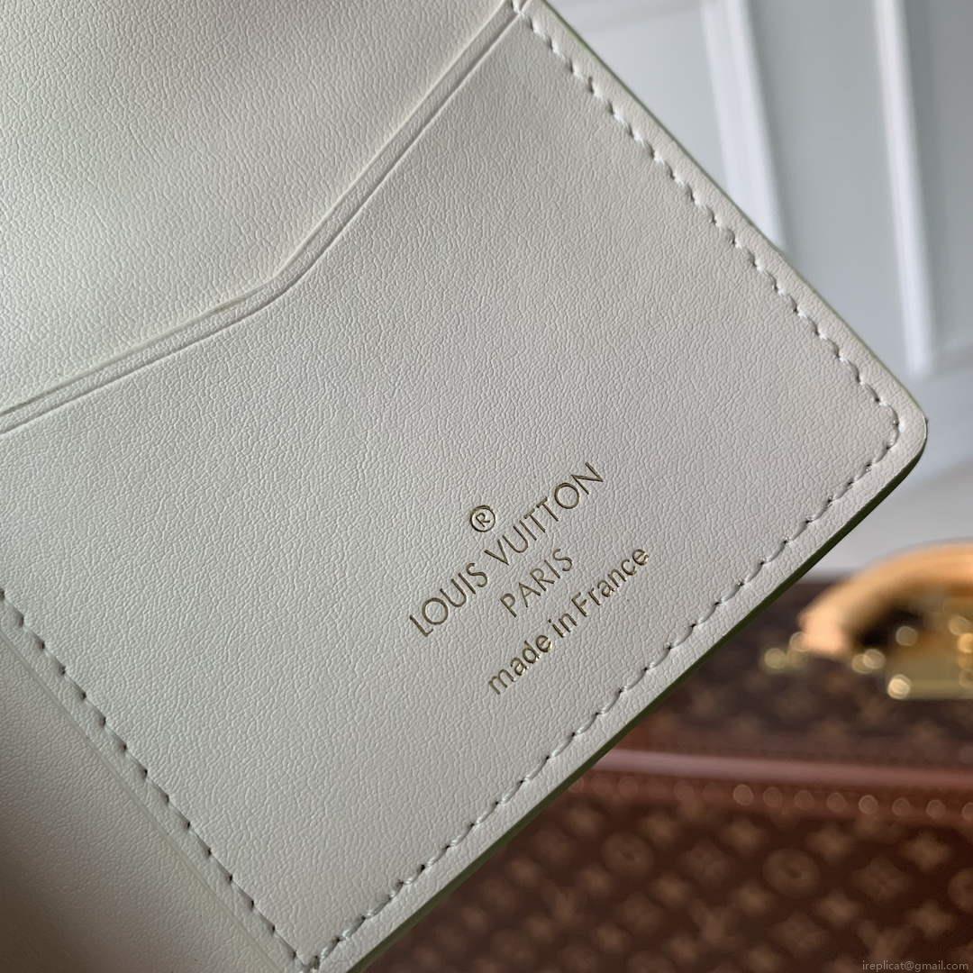 LV M82512 Louis Vuitton LV Vertical Wallet Vert Noto Green
