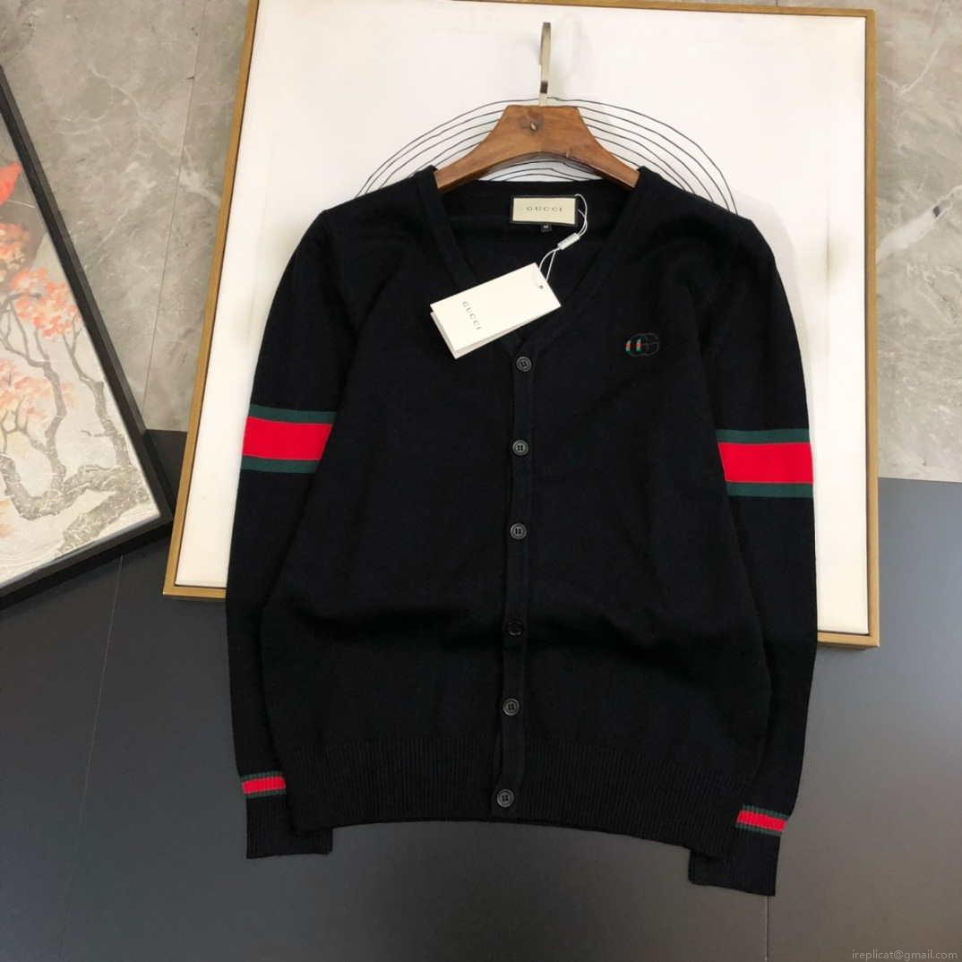 Gucci Men’s Cardigan 576810 Designer Wool sweater with GG G383181