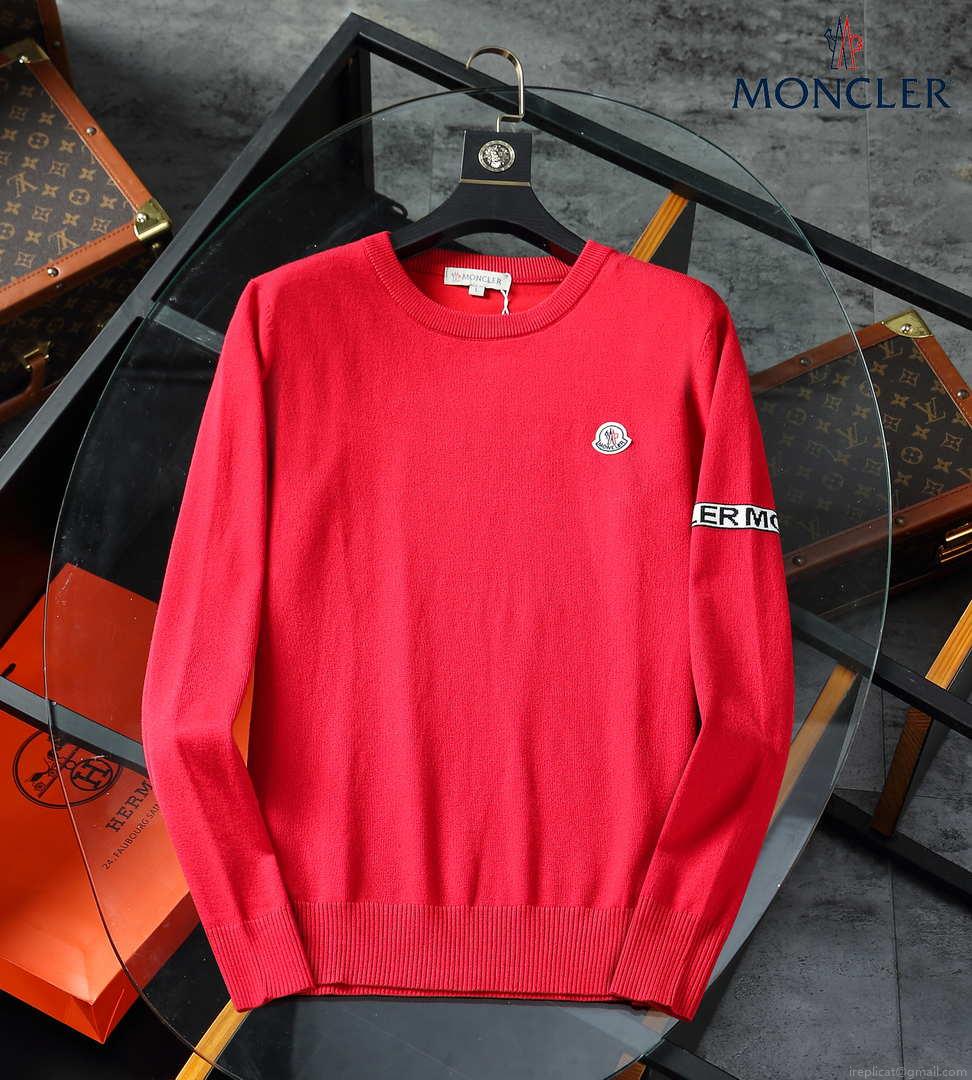 Moncler Men’s H10919C00021 Designer Logo Wool Blend Cardigans Sweater M70015