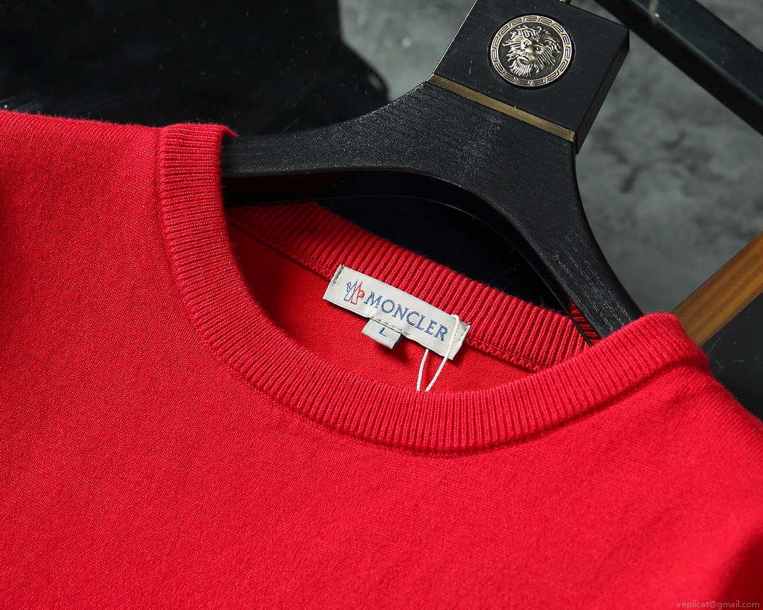 Moncler Men’s H10919C00021 Designer Logo Wool Blend Cardigans Sweater M70016