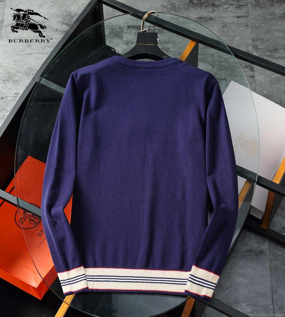 Burberry Men’s 80636341 Embroidered Oak Leaf Crest Wool Sweater B70019