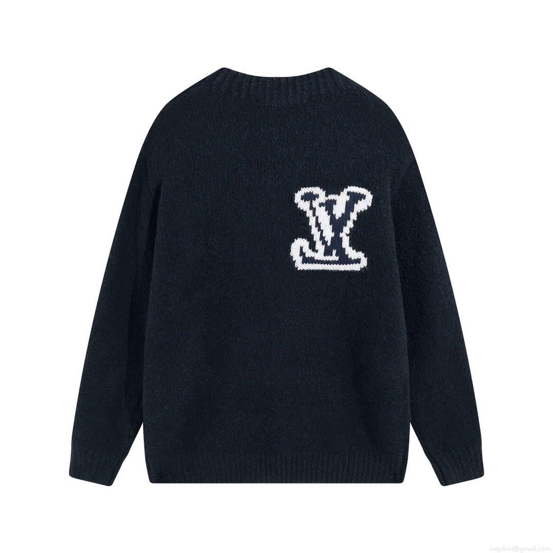 LV 1AATYF Men’s Women’s Lvse Embossed Crewneck Sweater L55739