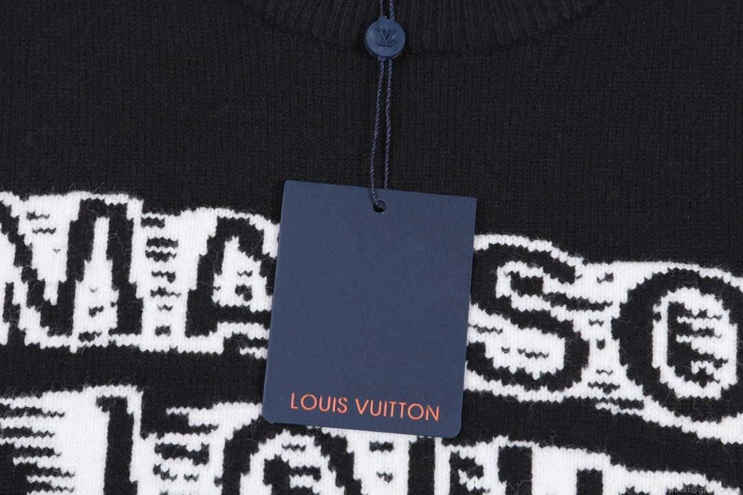 LV 1AATYF Men’s Women’s Lvse Embossed Crewneck Sweater L55741