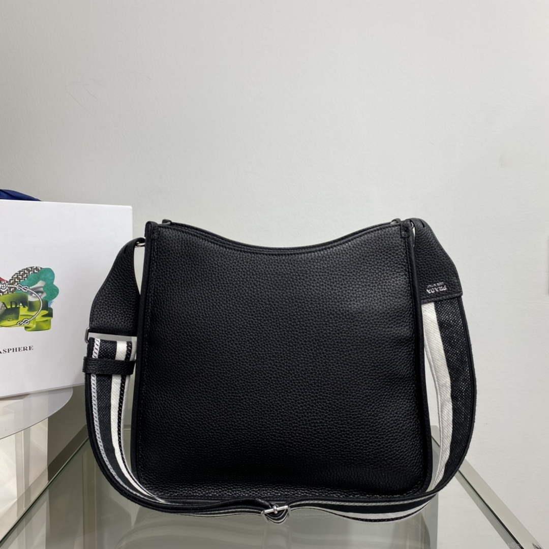 Prada Leather hobo bag 1BC073 In Black