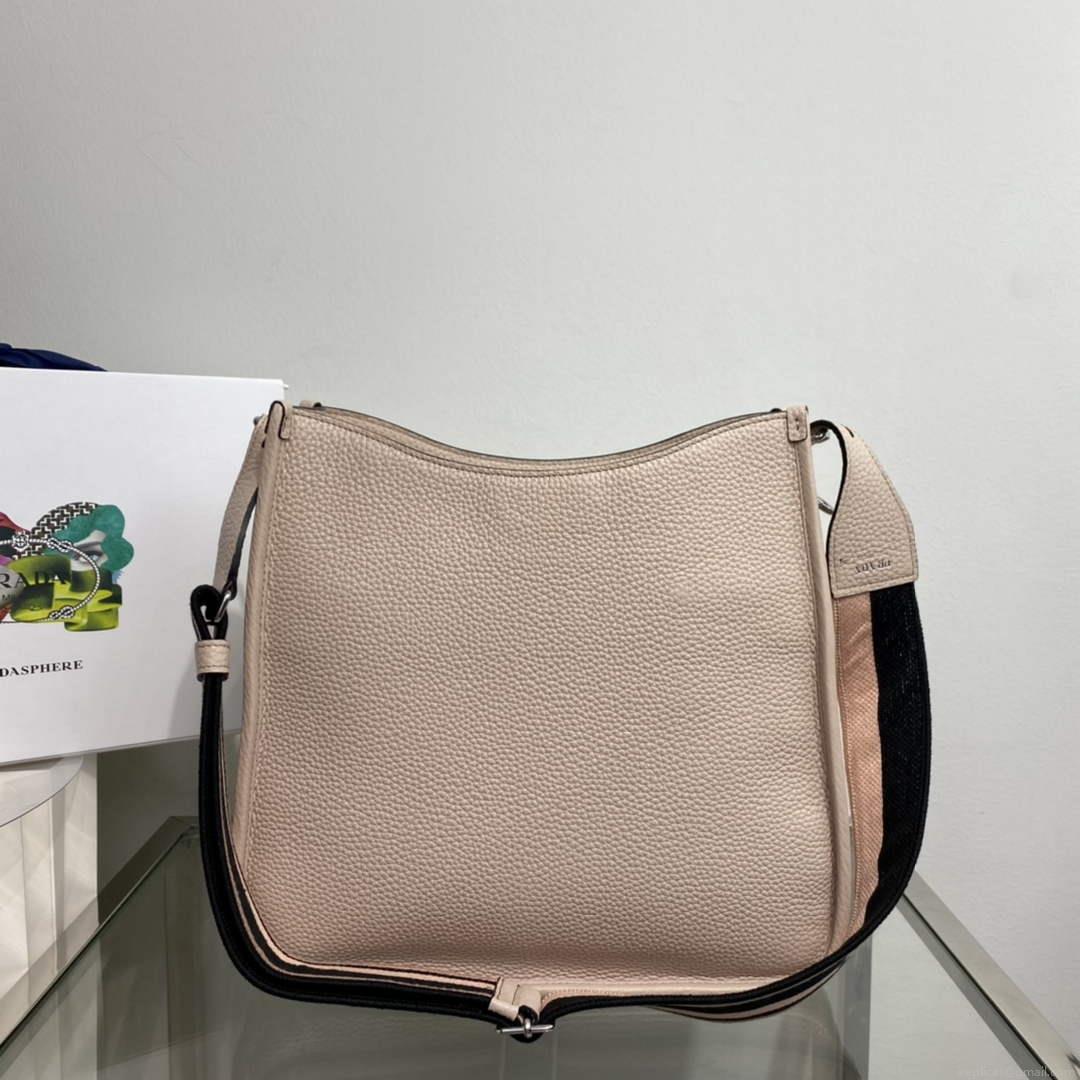 Prada Leather hobo bag 1BC073 In Pink
