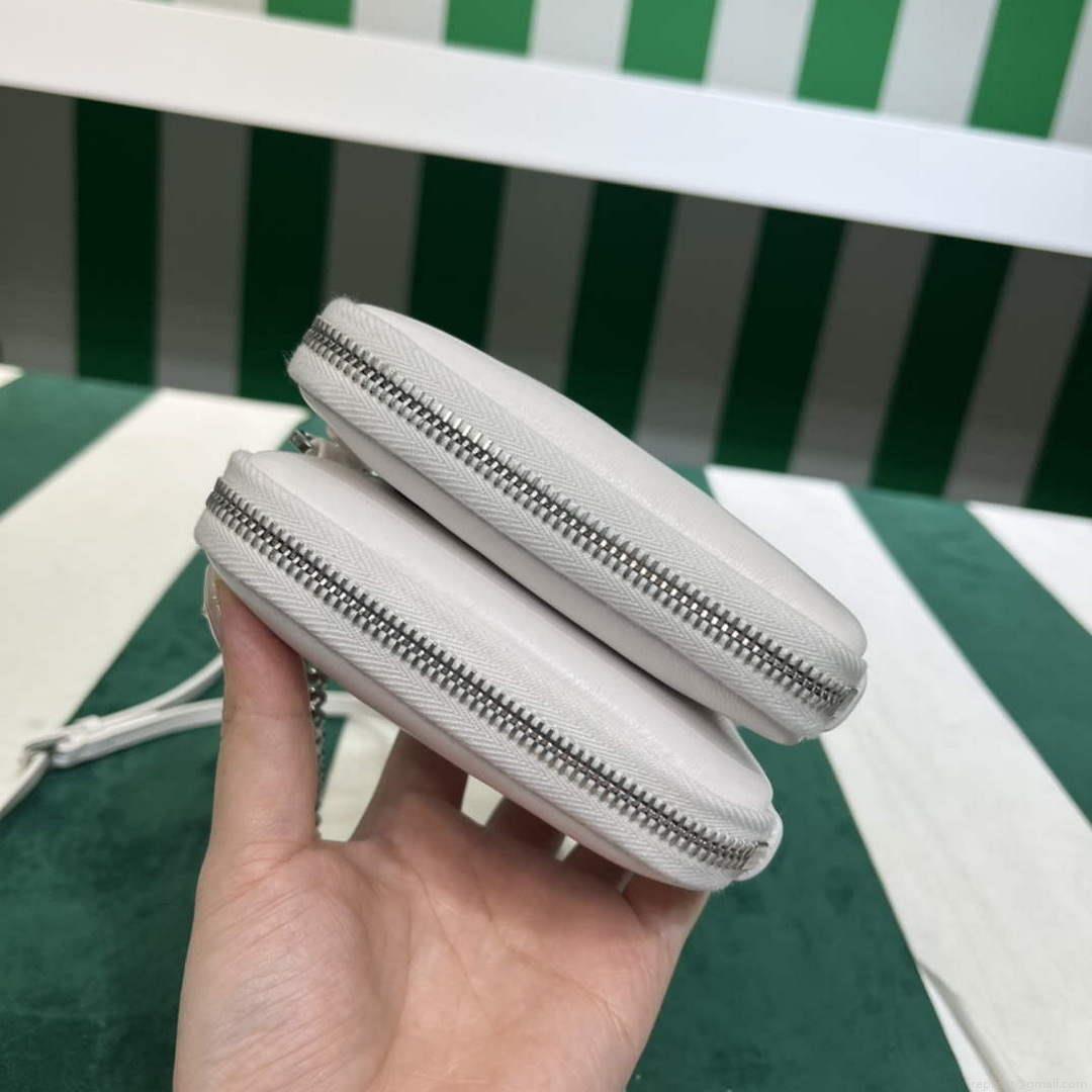 Prada 1NR015 Saffiano leather mini pouch White