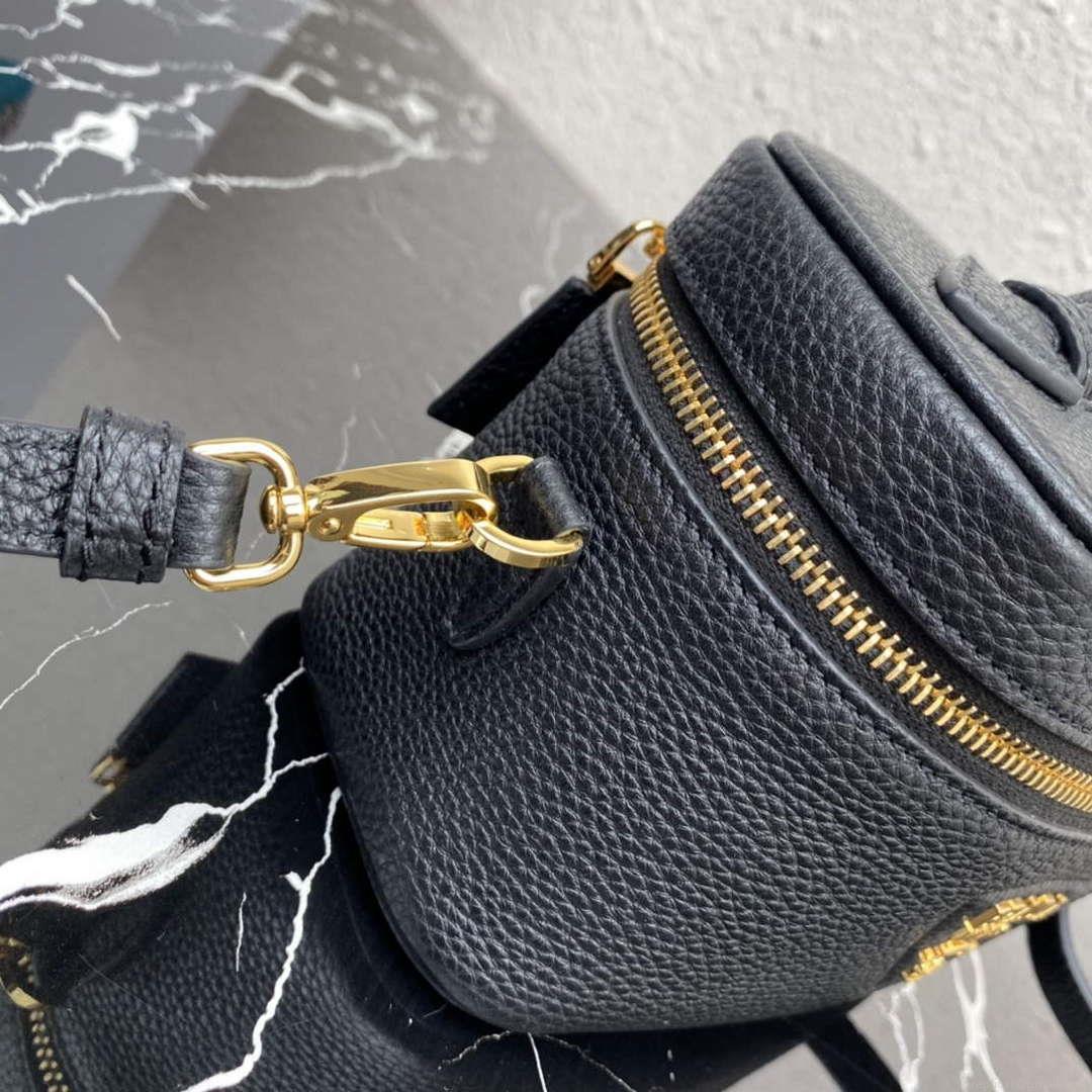 Prada 1BH202 Leather Mini Bag Black