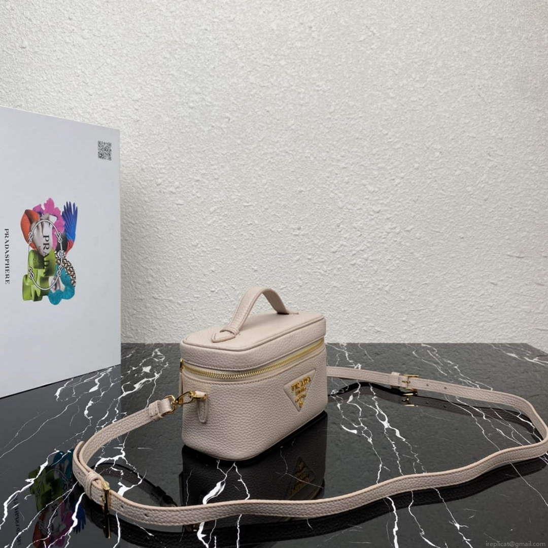 Prada 1BH202 Leather Mini Bag Water Lily