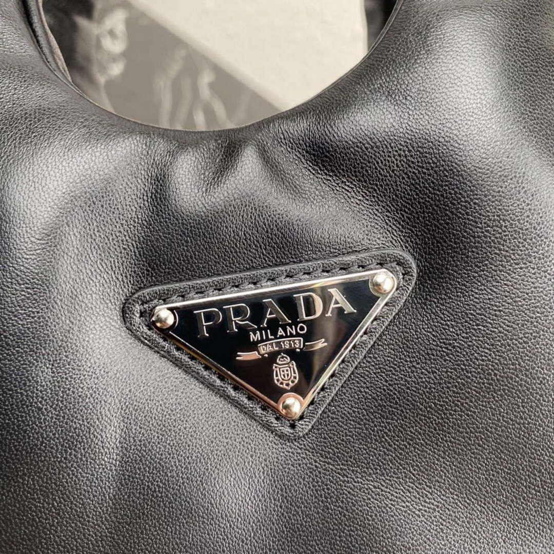 Prada 1BA359 Small Padded Prada Soft Nappa Leather Bag Black