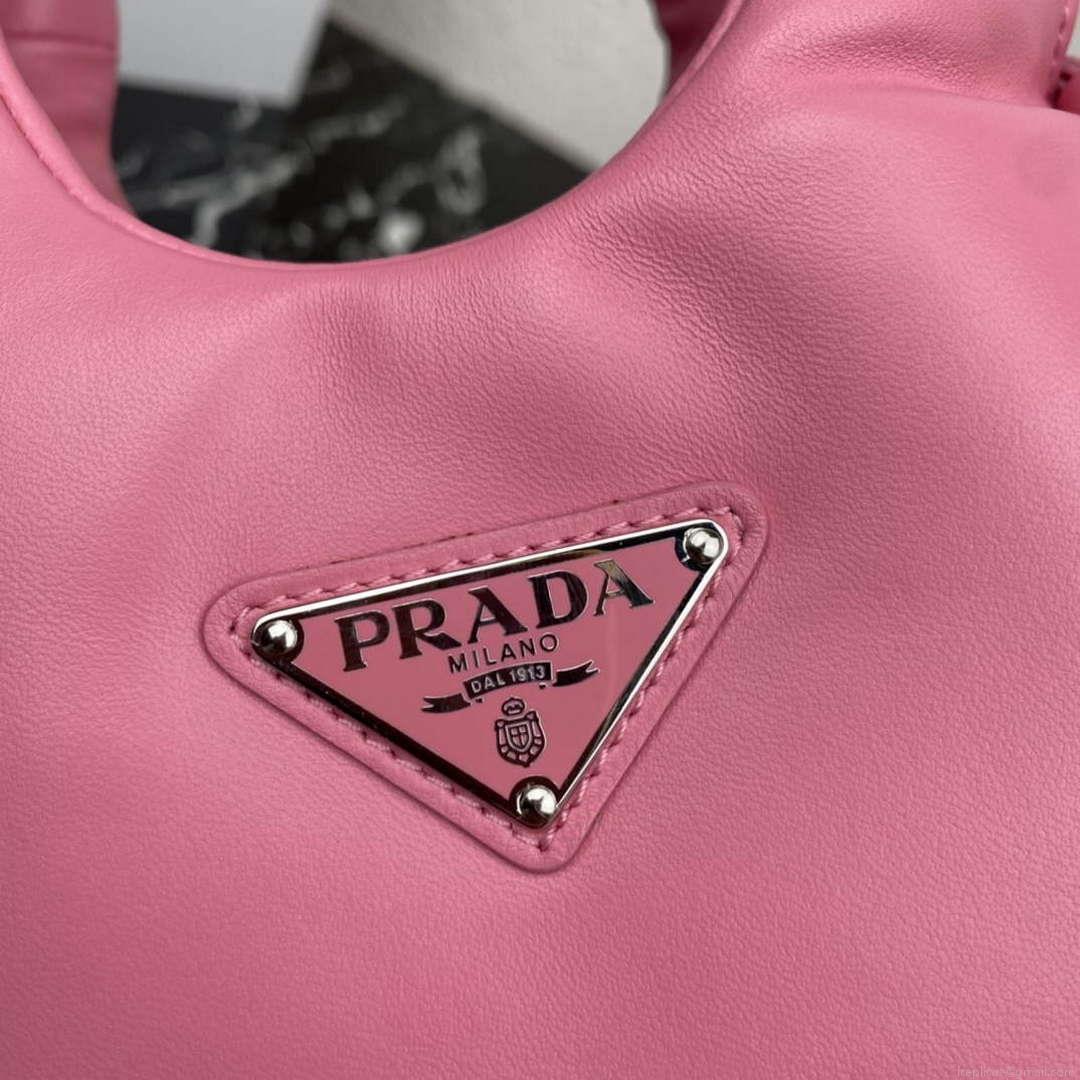 Prada 1BA359 Small Padded Prada Soft Nappa Leather Bag Pink