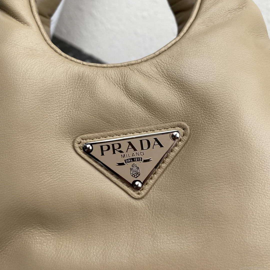 Prada 1BA359 Small Padded Prada Soft Nappa Leather Bag Tan