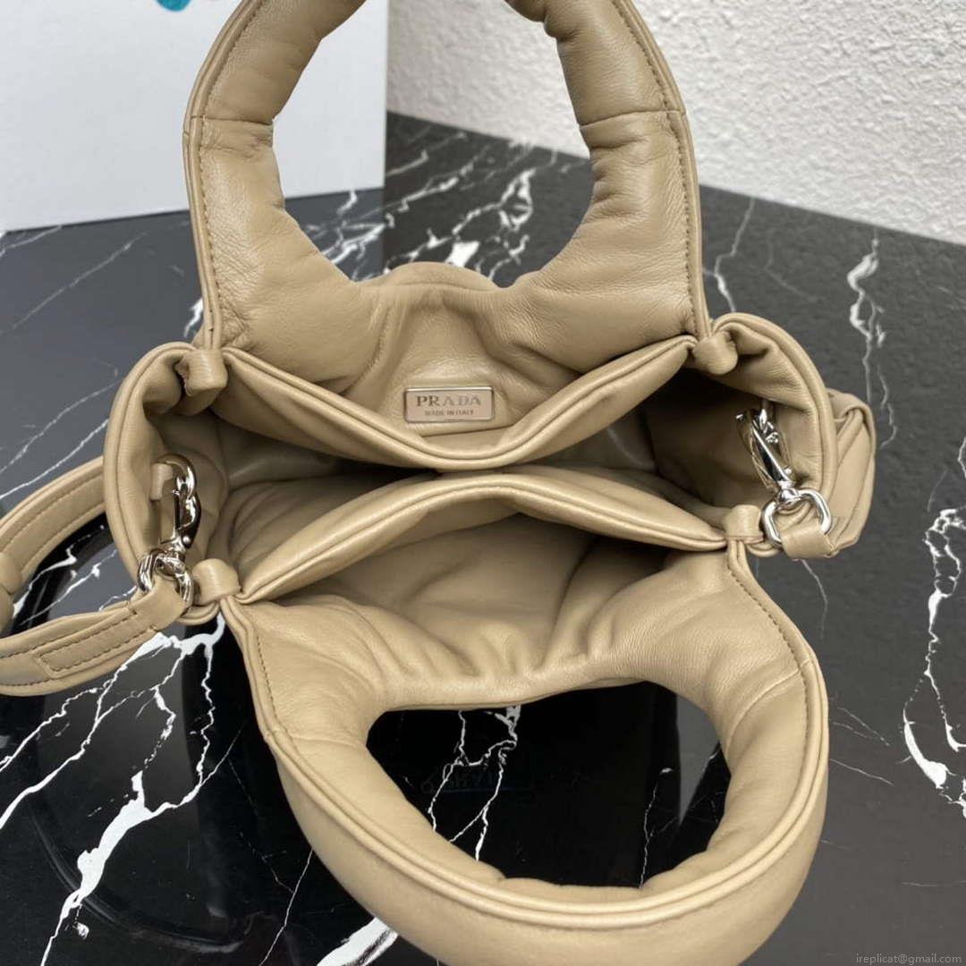 Prada 1BA359 Small Padded Prada Soft Nappa Leather Bag Tan