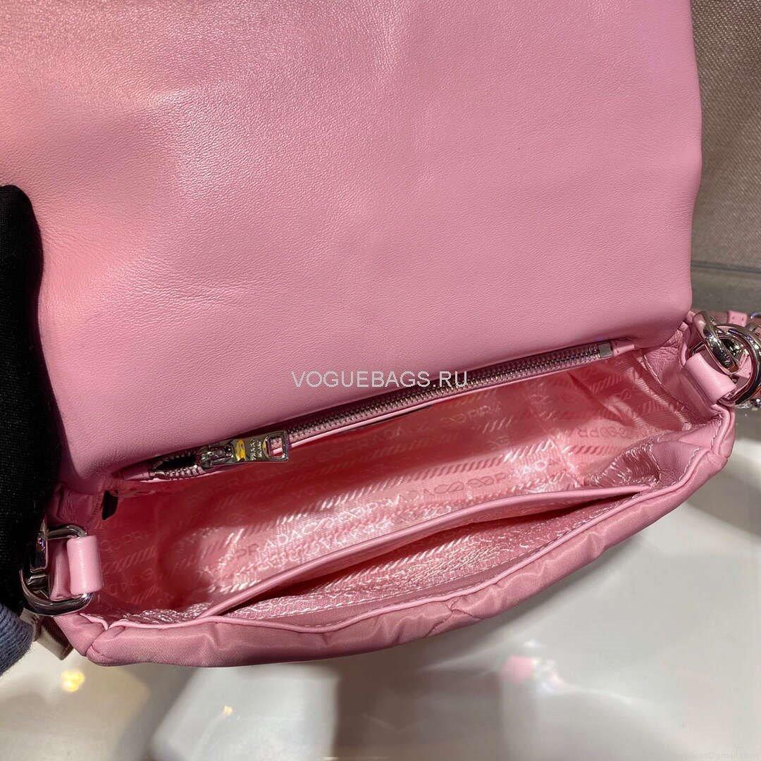 Prada 1BD292 Prada Three In One Nylon Shoulder Bag Pink