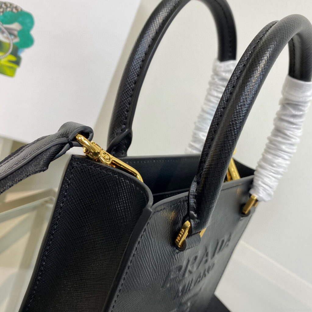Prada 1BA333 Small Saffiano leather handbag Black