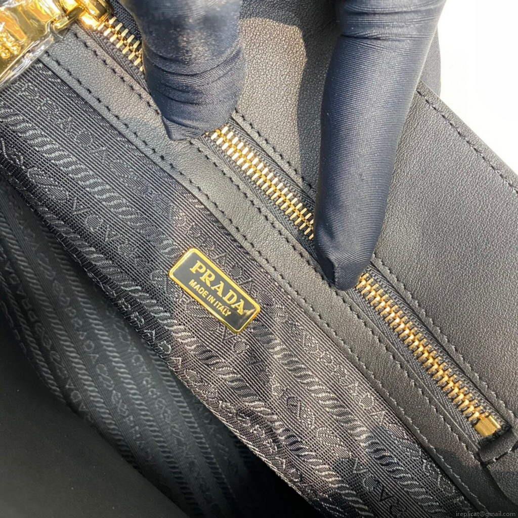 Prada 1BA335 Large Saffiano leather handbag Black