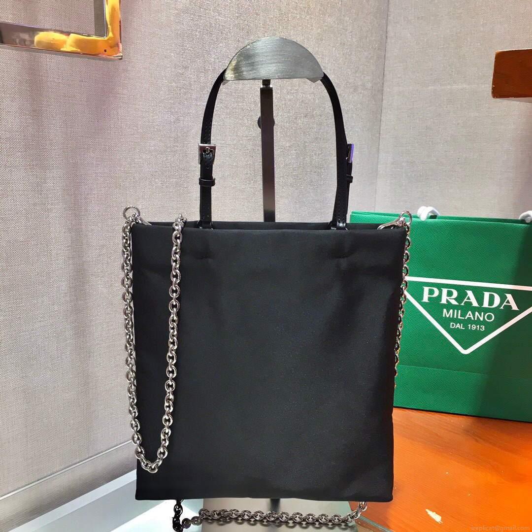 Prada 1BA252 Nylon Handbag Black