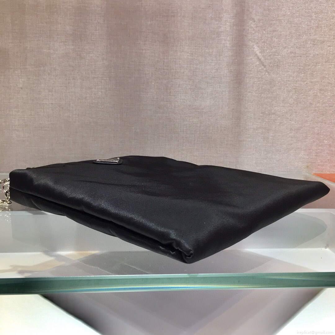 Prada 1BA252 Nylon Handbag Black