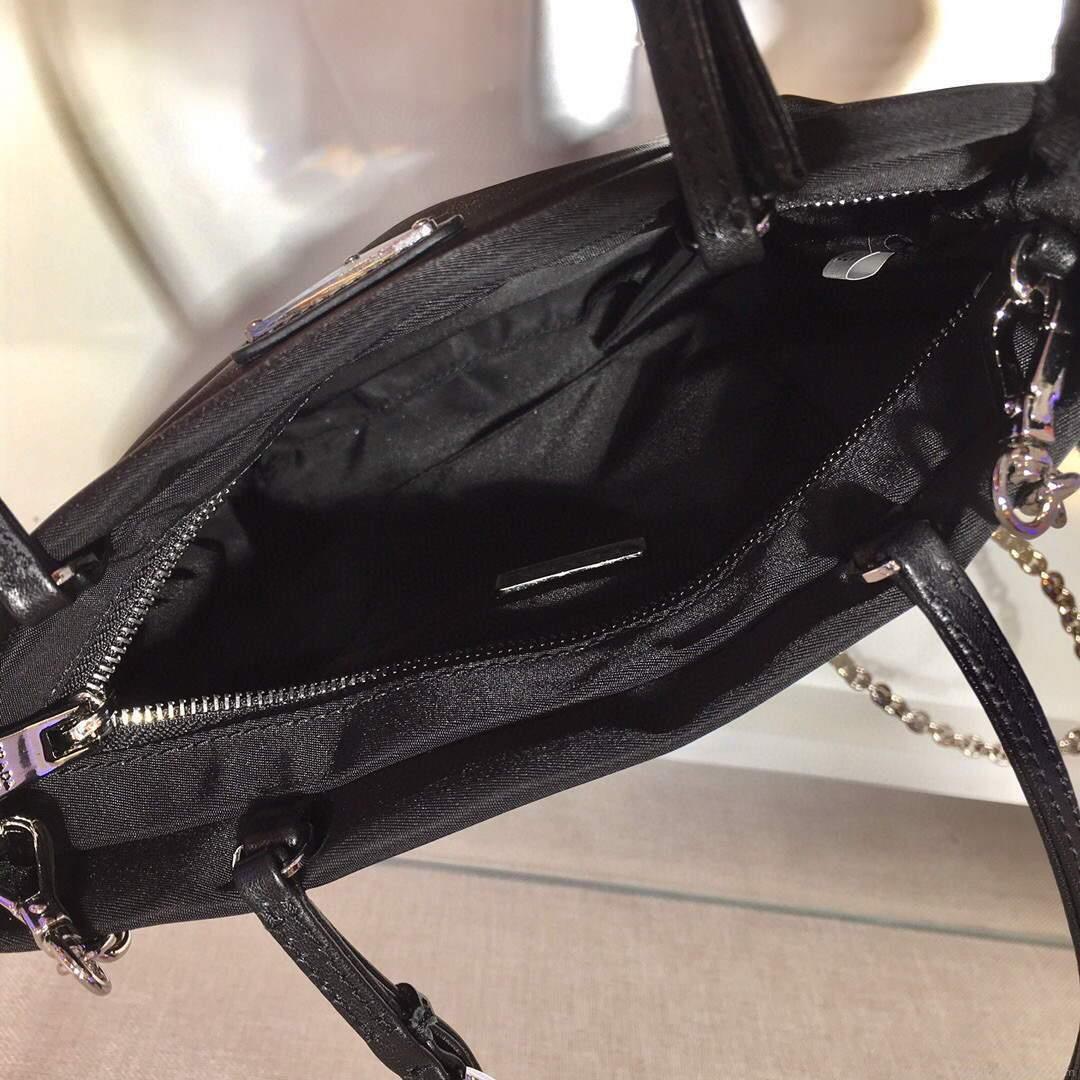 Prada 1BA252 Nylon Handbag Black