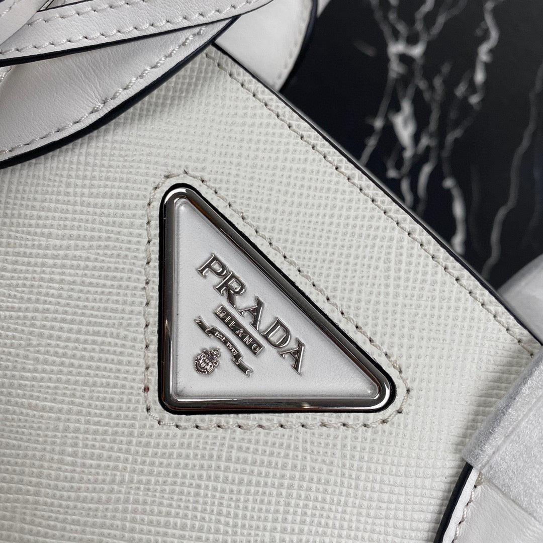 Prada 1BA269 Small Prada Kristen Saffiano bag White