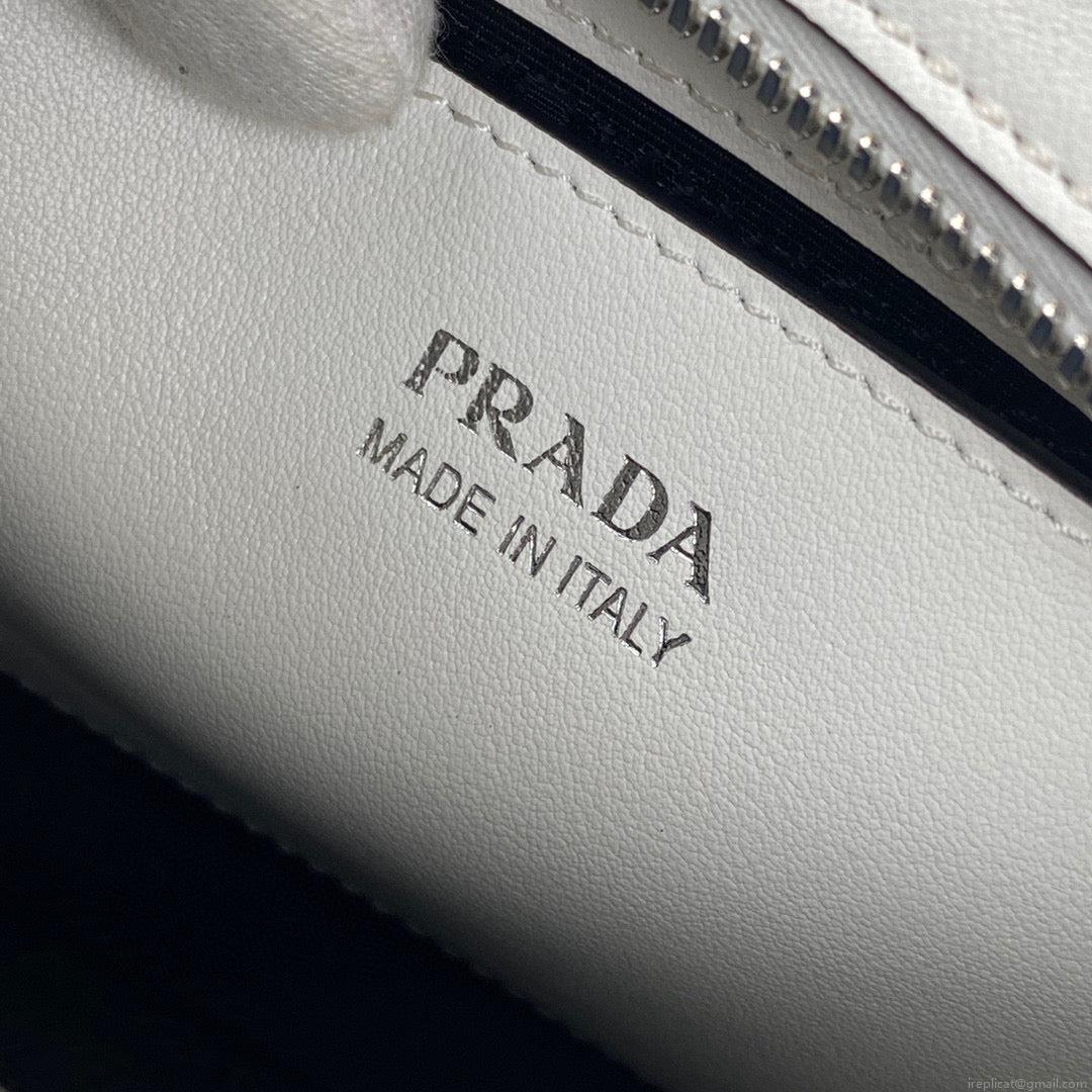 Prada 1BA269 Small Prada Kristen Saffiano bag White