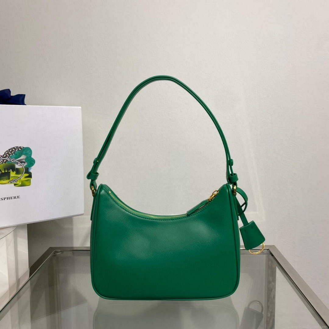 Prada 1BC204 Saffiano Leather Mini-Bag Green