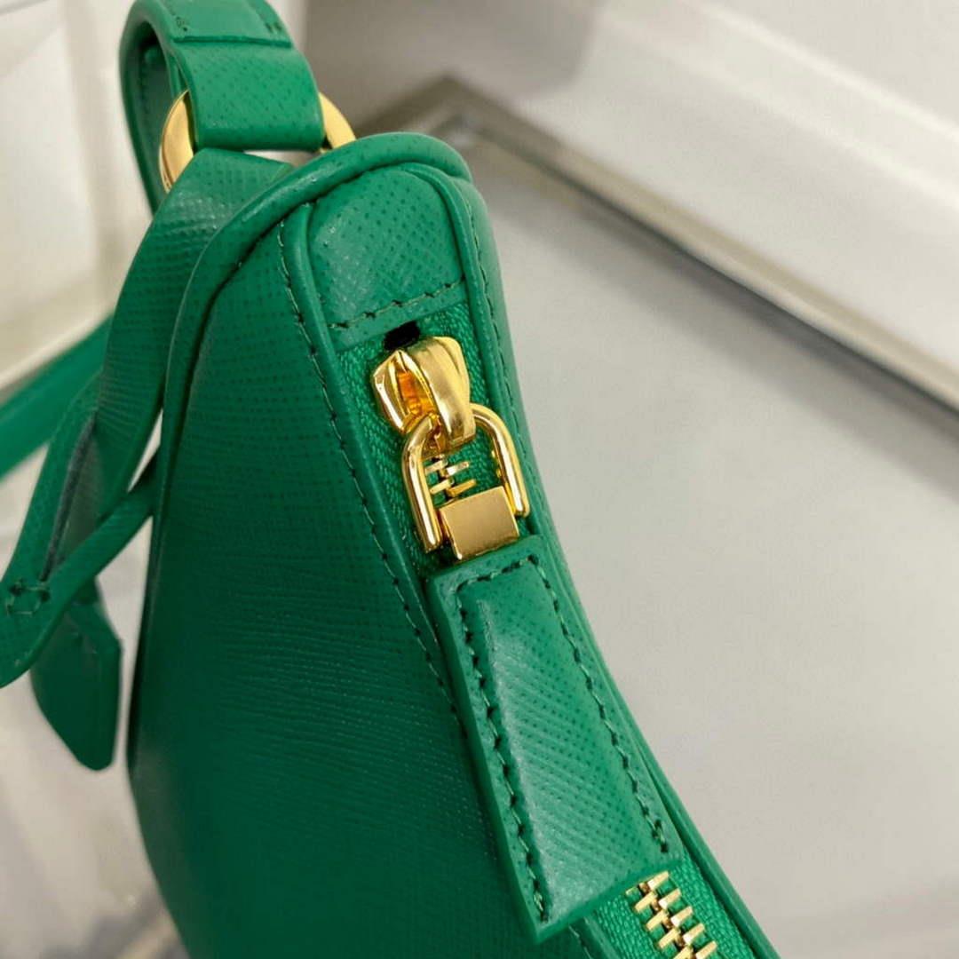 Prada 1BC204 Saffiano Leather Mini-Bag Green