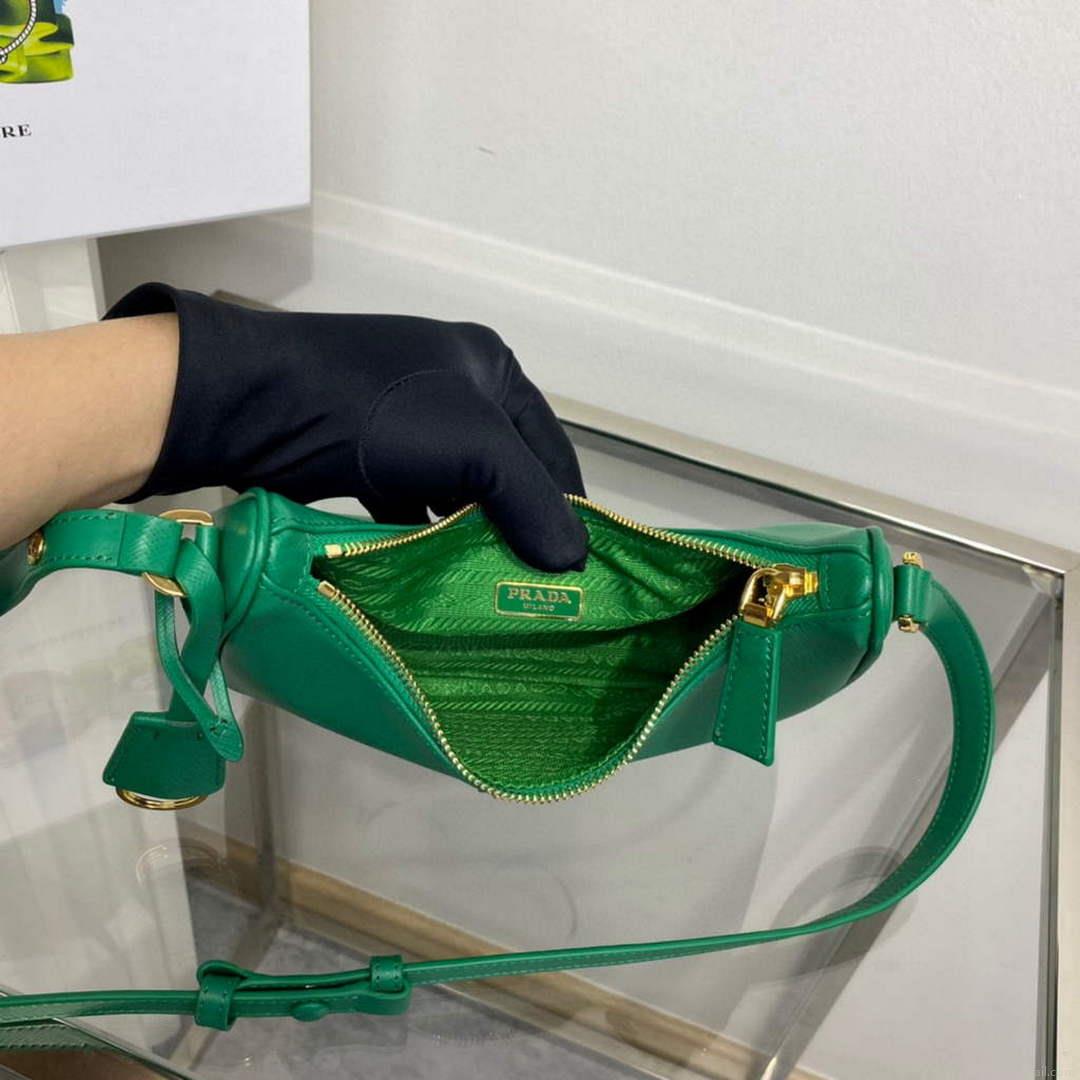 Prada 1BC204 Saffiano Leather Mini-Bag Green