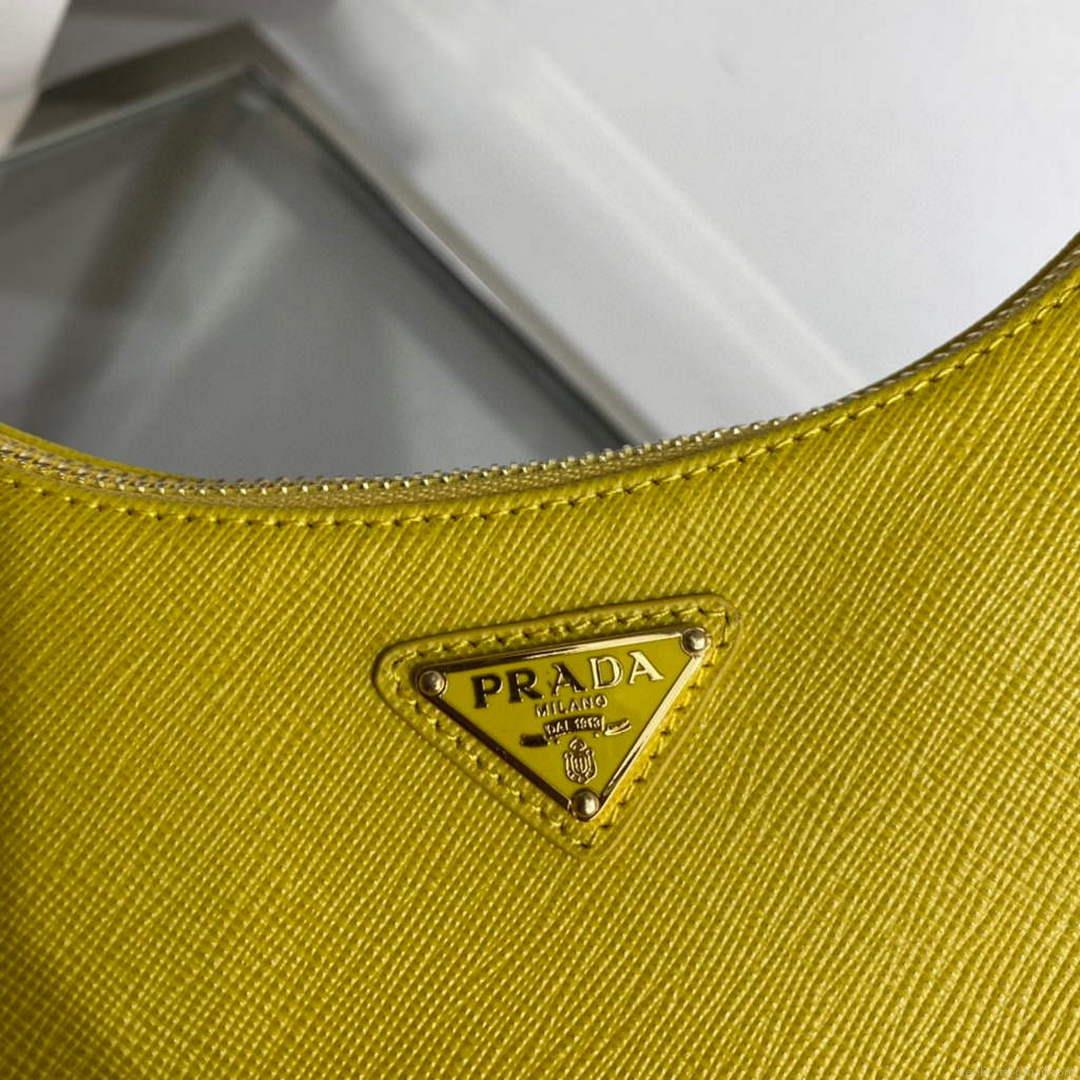 Prada 1BC204 Saffiano Leather Mini-Bag Yellow