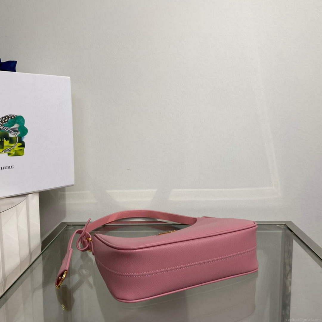 Prada 1BC204 Saffiano Leather Mini-Bag Pink