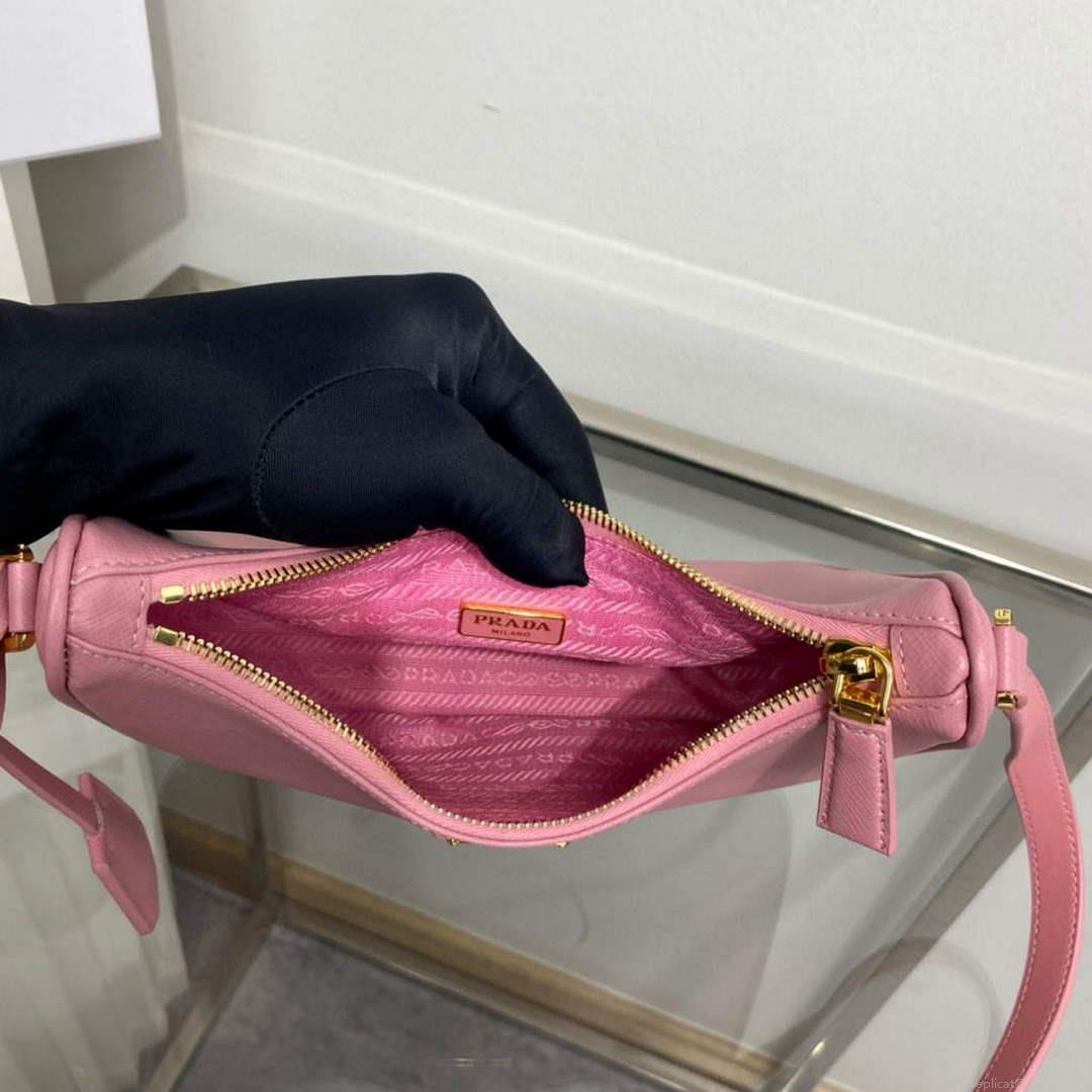 Prada 1BC204 Saffiano Leather Mini-Bag Pink