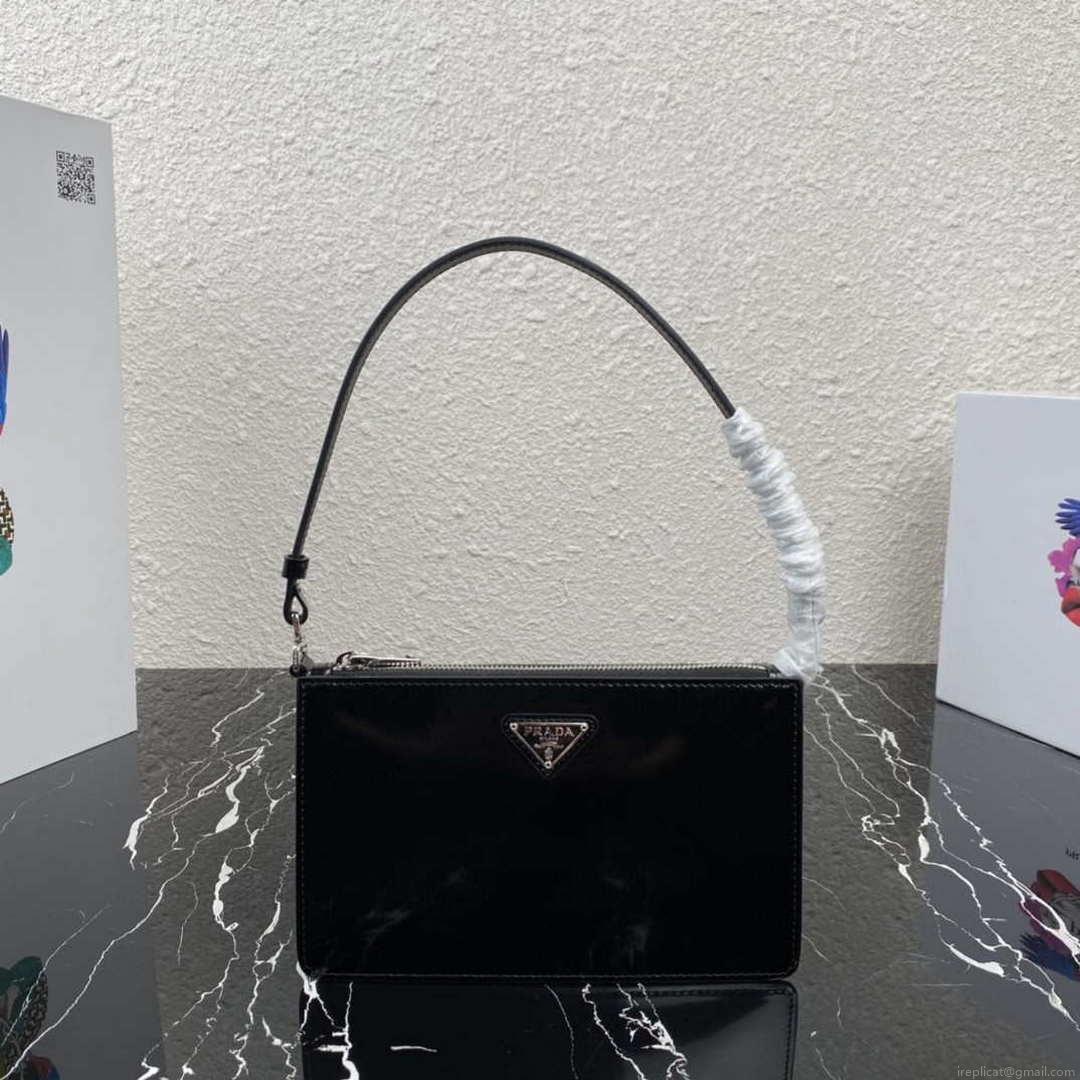 Prada 1BC155 Saffiano leather mini bag Black