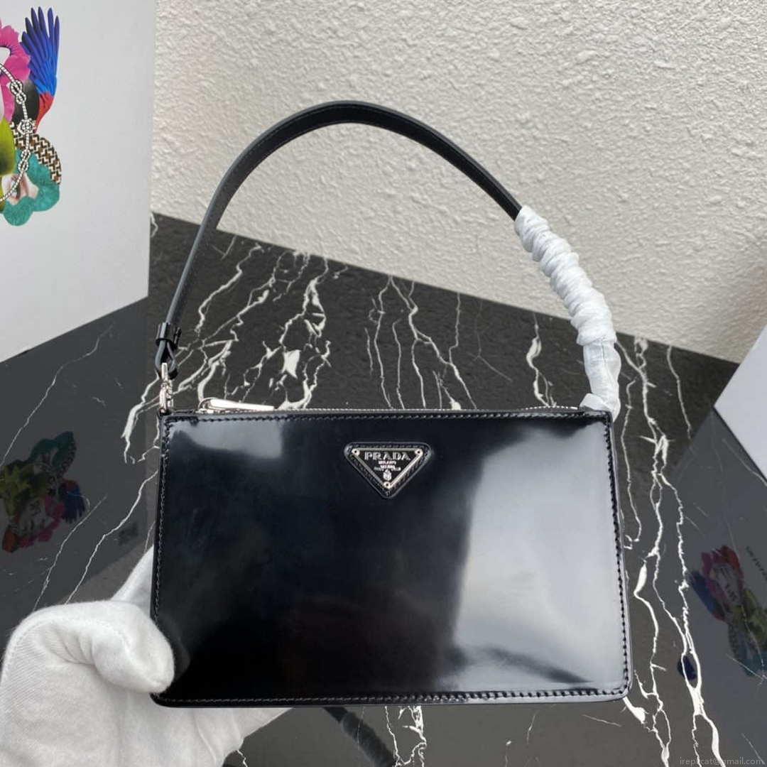 Prada 1BC155 Saffiano leather mini bag Black