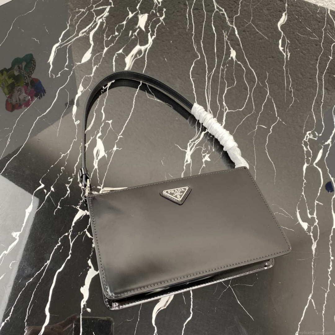 Prada 1BC155 Saffiano leather mini bag Black