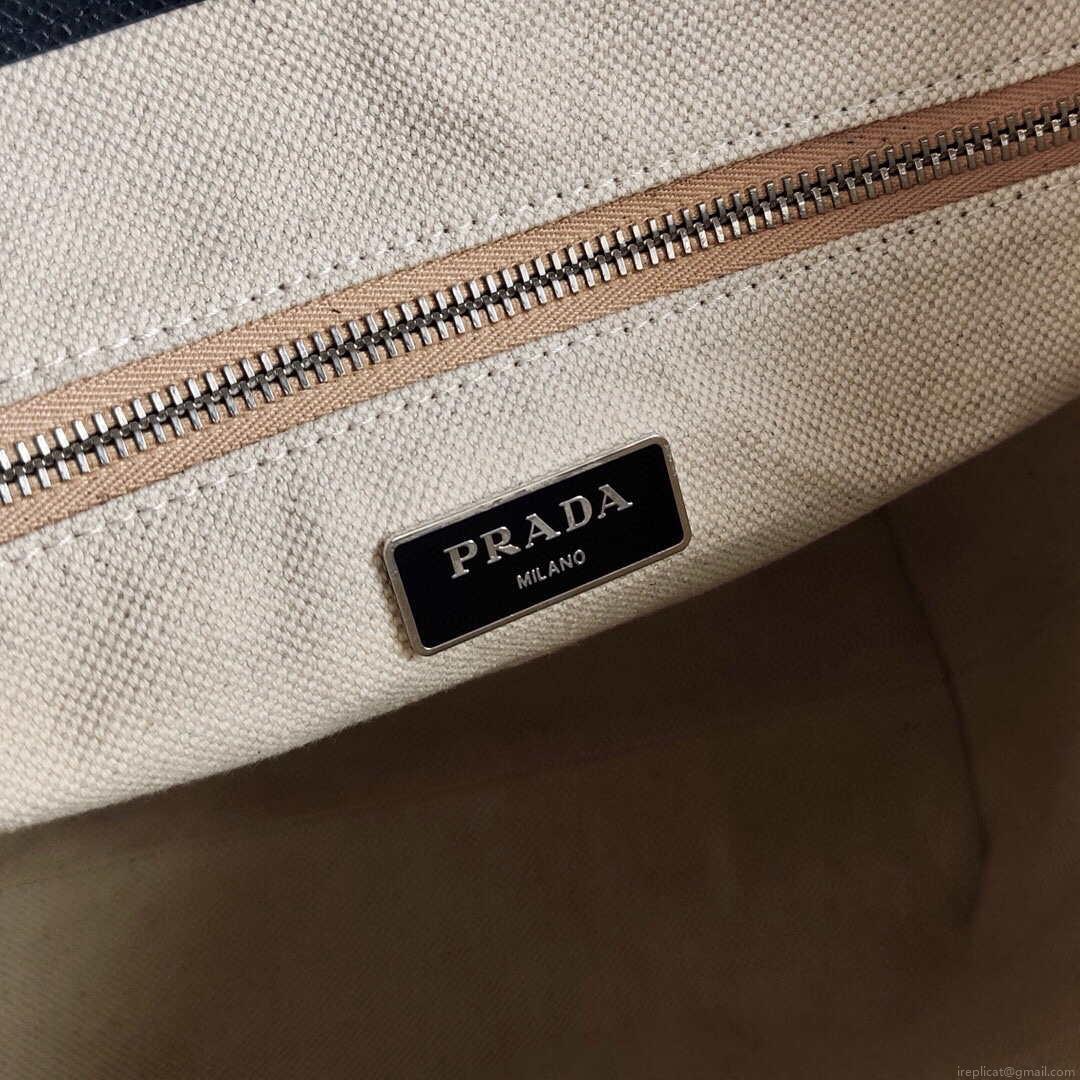 Prada Saffiano Leather 1BG342 Tote Black