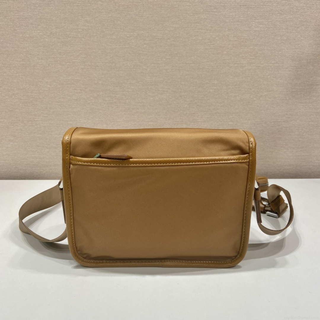 Prada 2VD034 Nylon messenger bag shoulder bag Tan