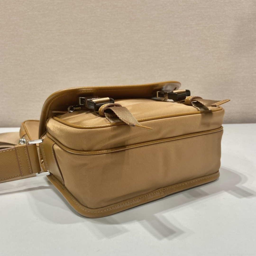 Prada 2VD034 Nylon messenger bag shoulder bag Tan