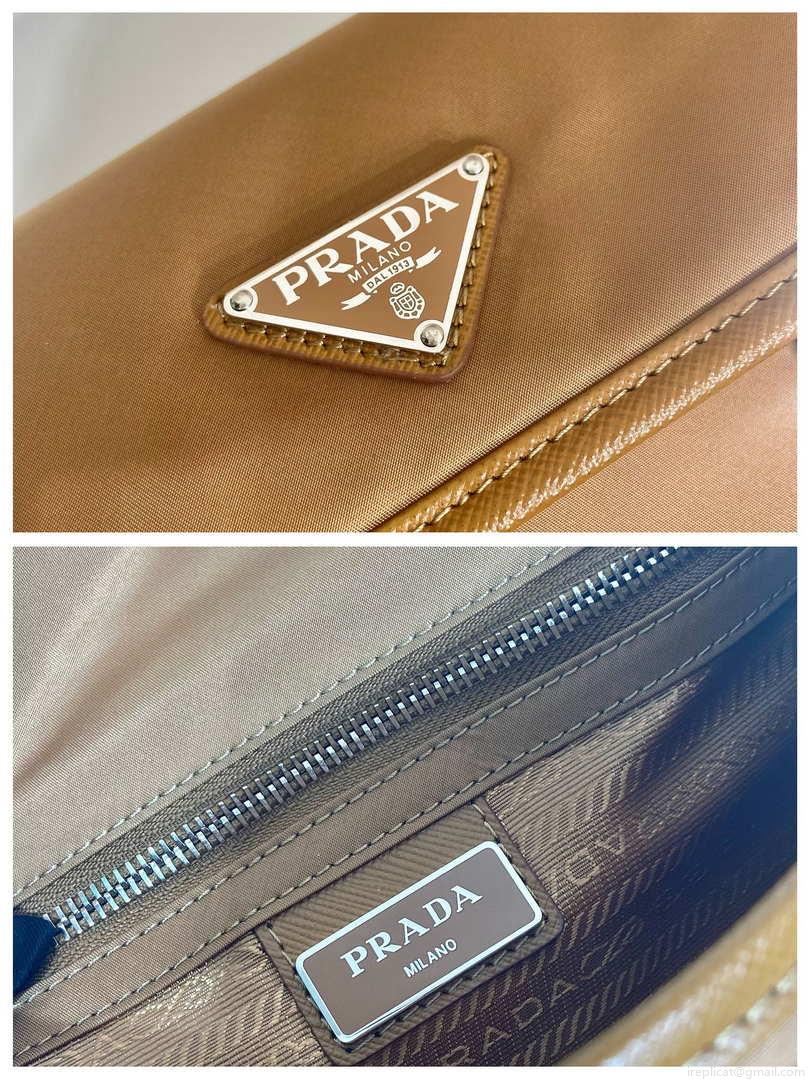 Prada 2VD034 Nylon messenger bag shoulder bag Tan