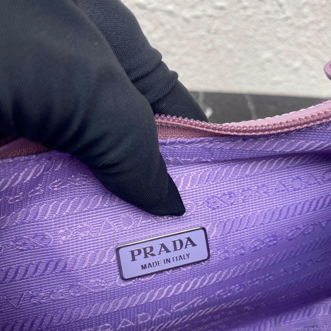 Prada 1NE515 Re-Edition 2000 sequined Re-Nylon mini-bag Purple
