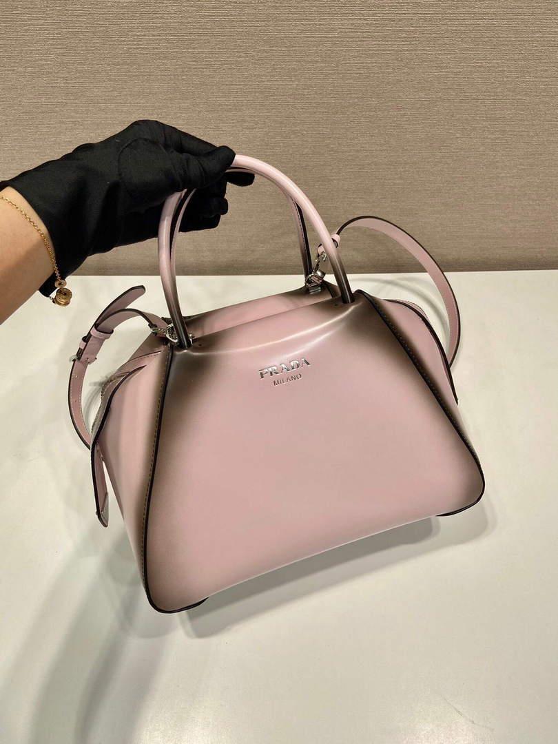 Prada 1BA366 Small brushed leather Prada Supernova handbag Alabaster S