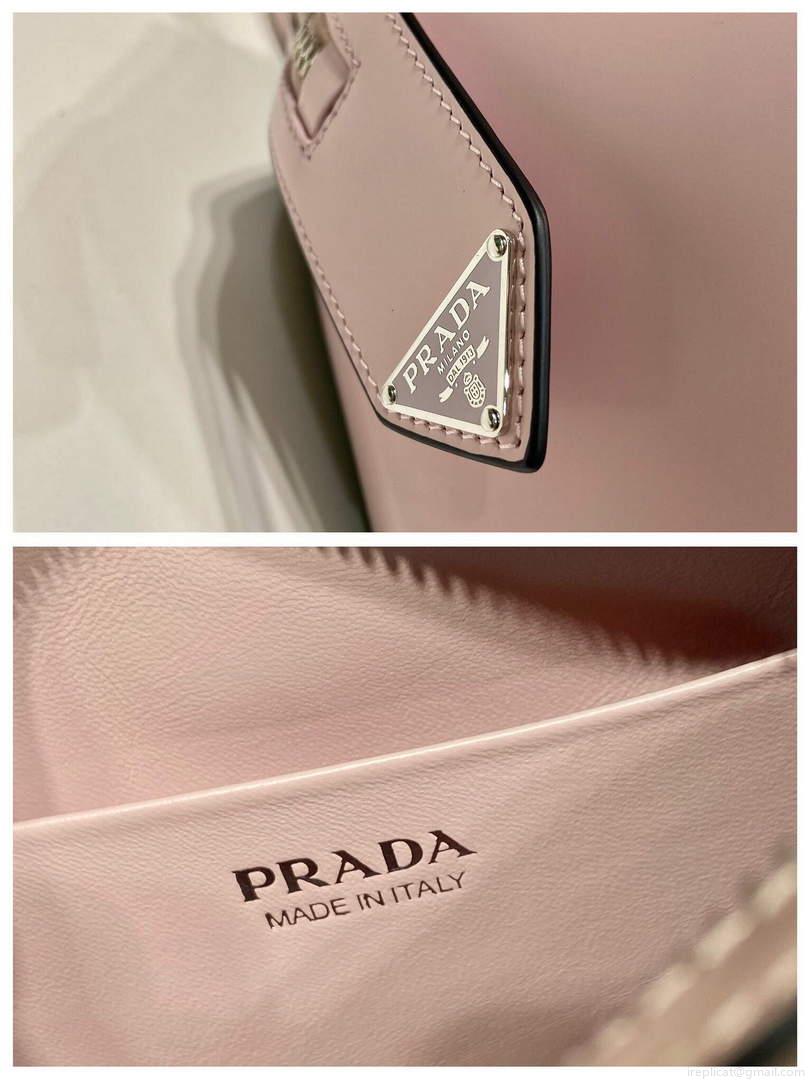 Prada 1BA366 Small brushed leather Prada Supernova handbag Alabaster S