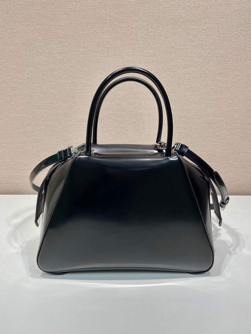 Prada 1BA366 Small brushed leather Prada Supernova handbag Black