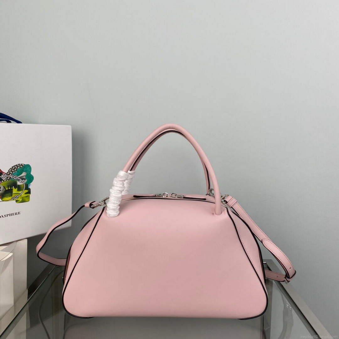Prada 1BA365 Medium leather handbag Alabaster Pink