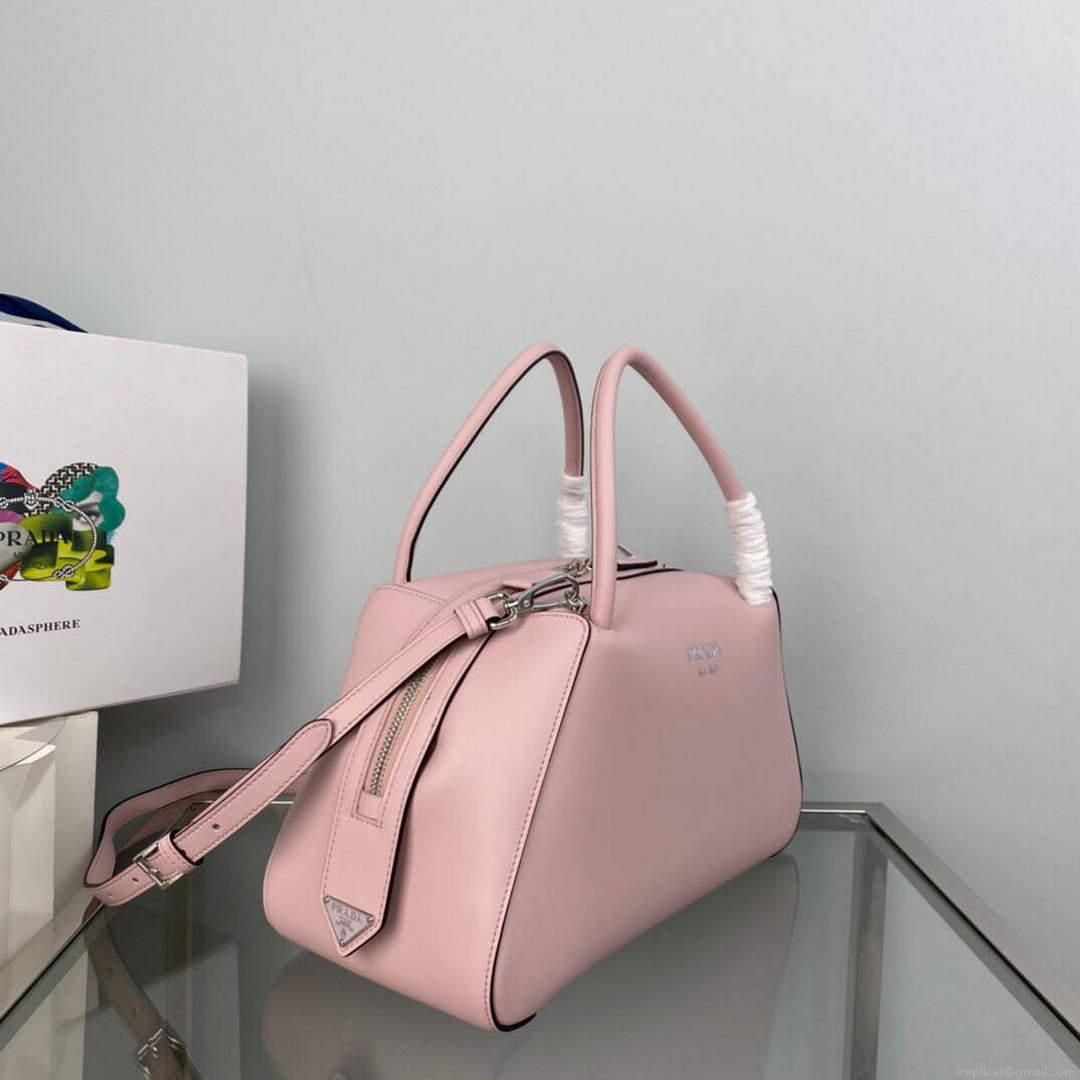 Prada 1BA365 Medium leather handbag Alabaster Pink