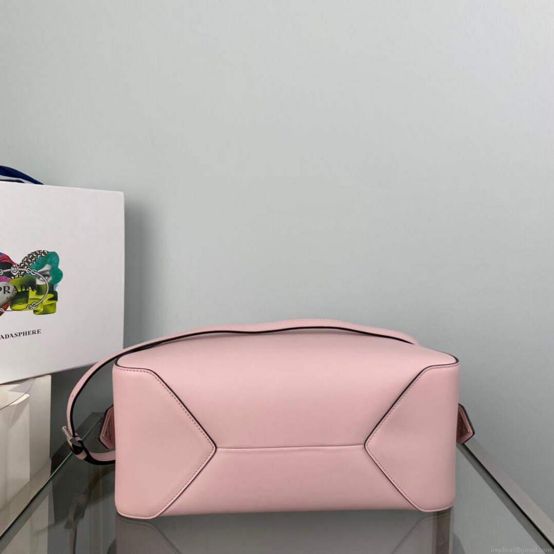 Prada 1BA365 Medium leather handbag Alabaster Pink