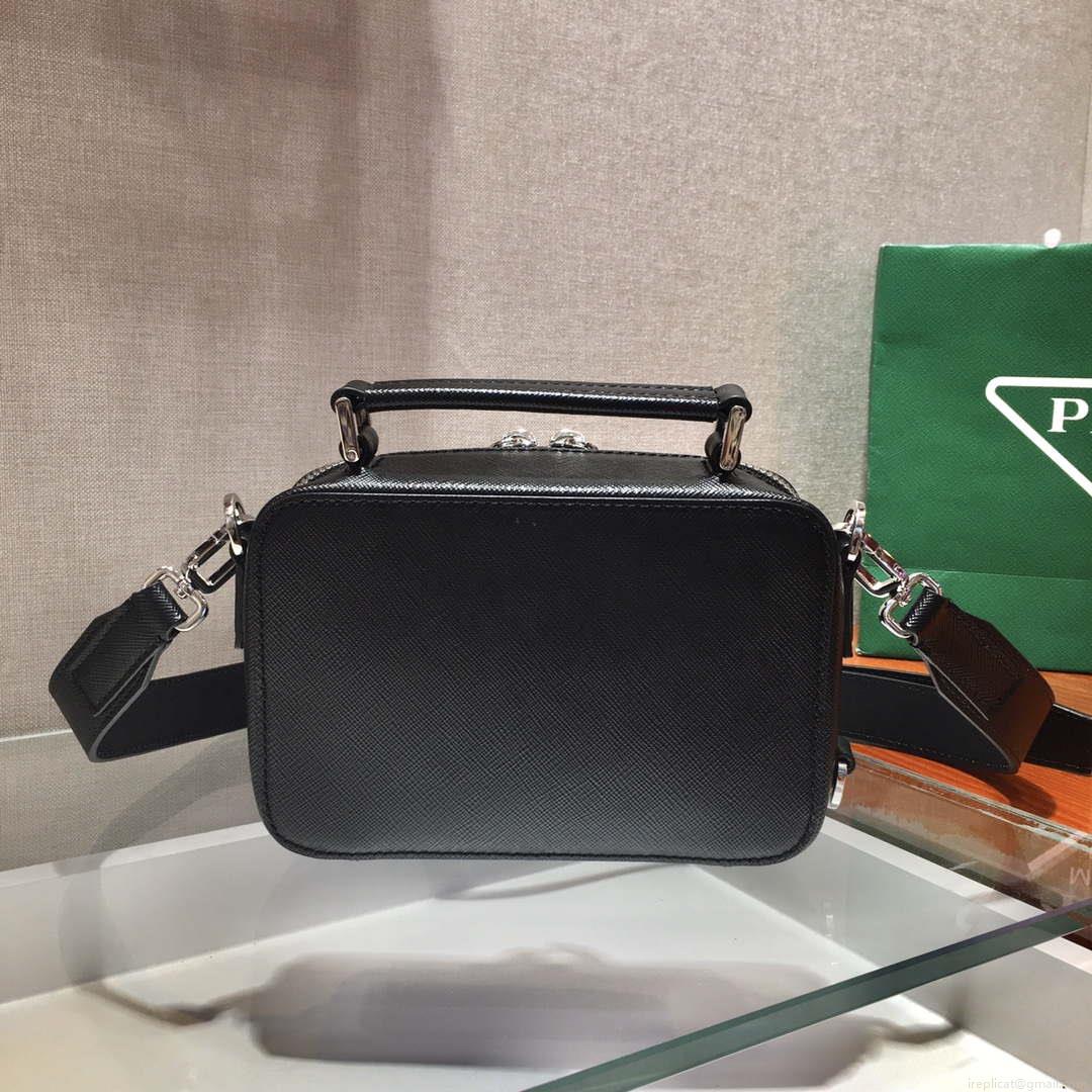 Prada 2VH070 Saffiano Black leather Prada Brique bag