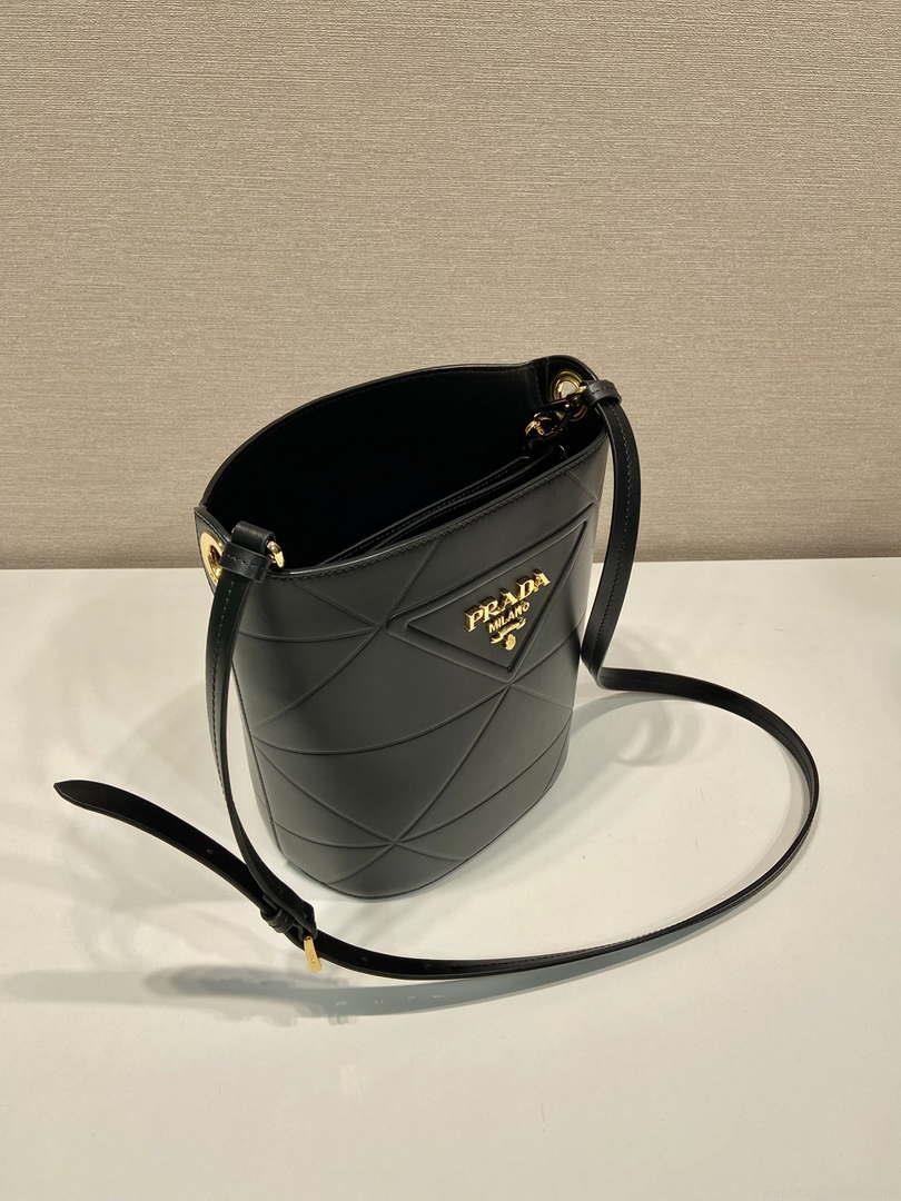 Prada 1BA380 Small Saffiano Leather Prada Bucket Bag