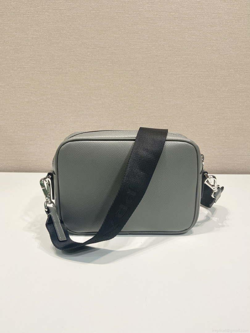 Prada 2VH170 Saffiano leather shoulder bag Gray