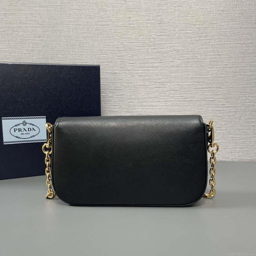 Prada 1BD356 Saffiano leather mini-bag Black