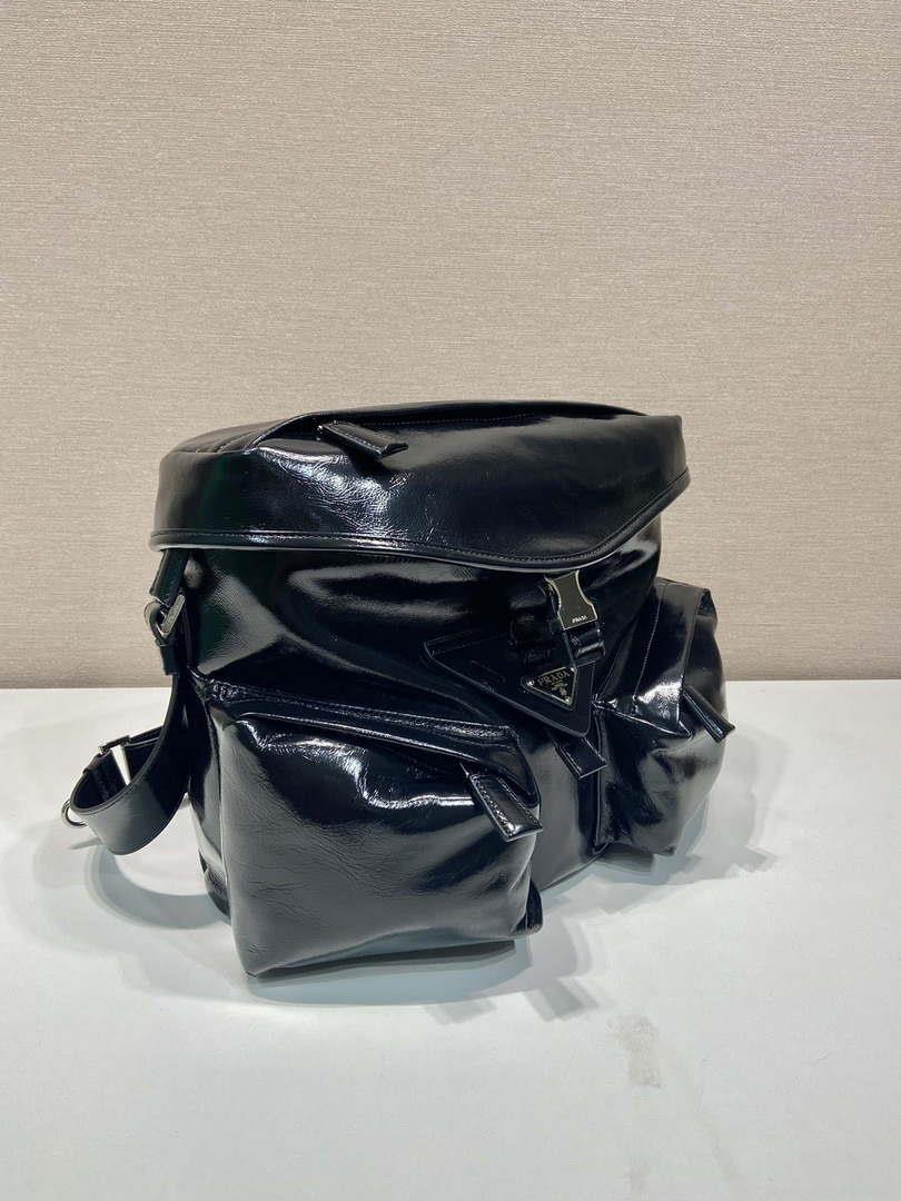 Prada 2VD062 Leather shoulder bag Black