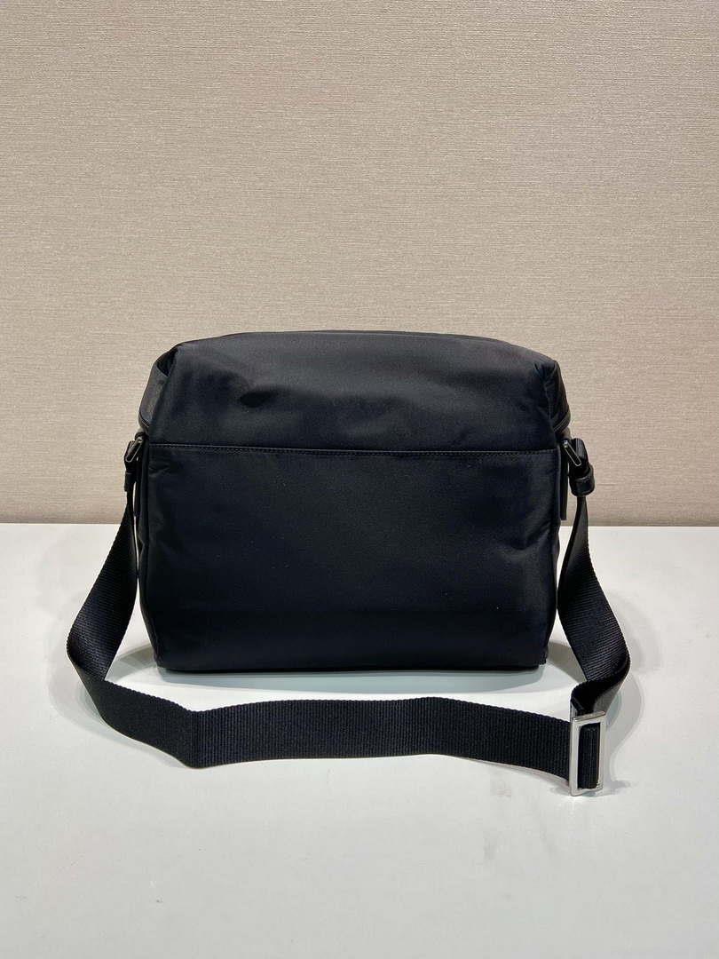 Prada 2VD062 Re-Nylon and leather shoulder bag Black